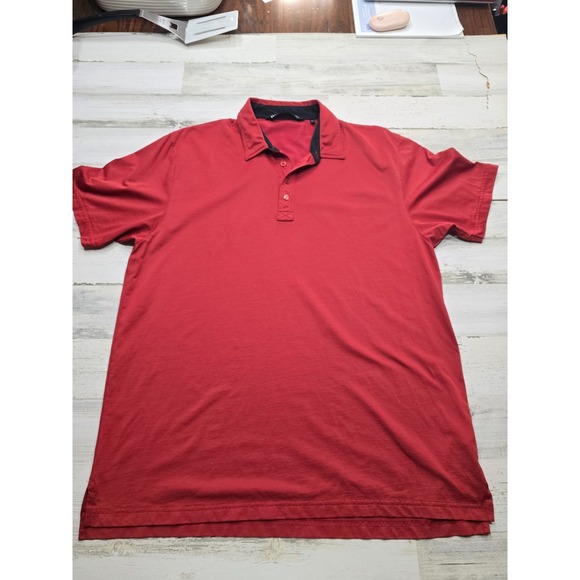 TravisMathew Other - TravisMathew Mens XXL Red Pima Cotton Blend Short Sleeve Golf Polo Shirt